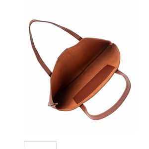 Vegan leather carryall tote